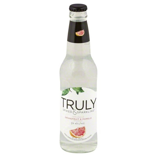 slide 1 of 1, TRULY Hard Seltzer Grapefruit, Spiked and Sparkling Water Single, 12 oz
