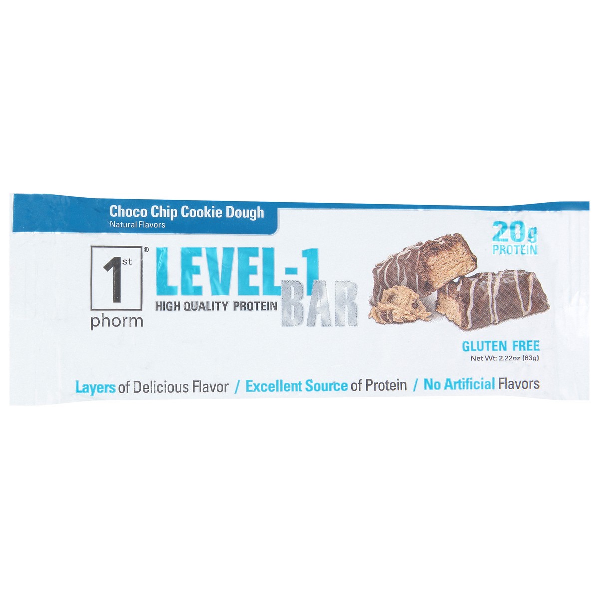 slide 2 of 9, 1st Phorm Chocolate Chip Cookie Dough Protein Bar, 2.2 oz