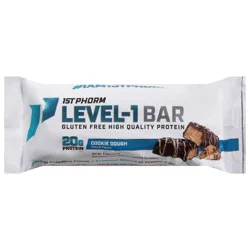 1st Phorm Level-1 Protein Bar, Chocolate Chip Cookie Dough, 2.22 oz