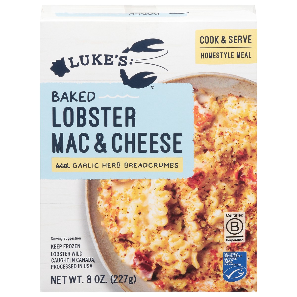 slide 3 of 13, Luke's Baked Lobster Mac & Cheese 8 oz, 8 oz