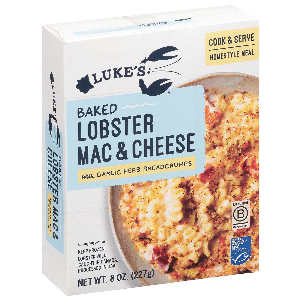 slide 6 of 13, Luke's Baked Lobster Mac & Cheese 8 oz, 8 oz