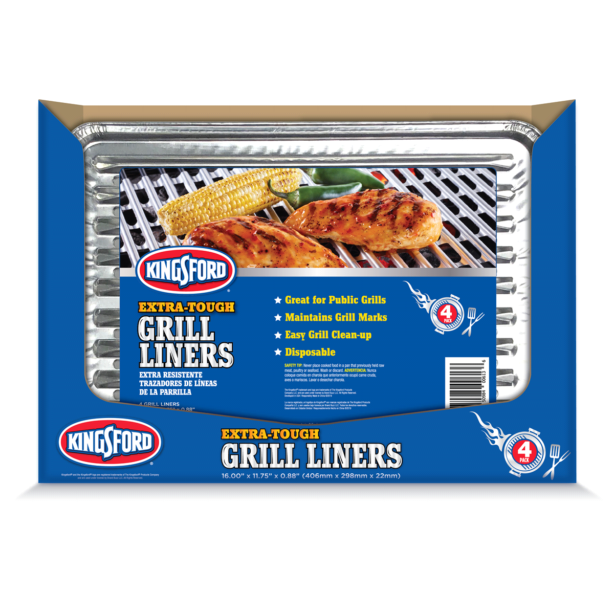 slide 1 of 1, Kingsford Grill Liner, 1 ct