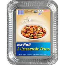EZ Foil 11-3/4 x 9-1/4 x 1-1/2 in. Casserole Pans 2 ct Pack