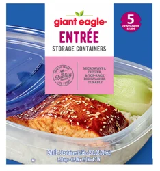 GE Medium Square Containers - 5 ct