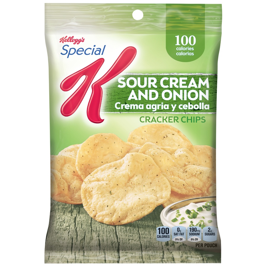 slide 1 of 3, Special K Cracker Chips Sour Cream & Onion, 36 ct