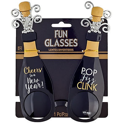 slide 1 of 1, Amscan New Years Deluxe Glasses, 1 ct