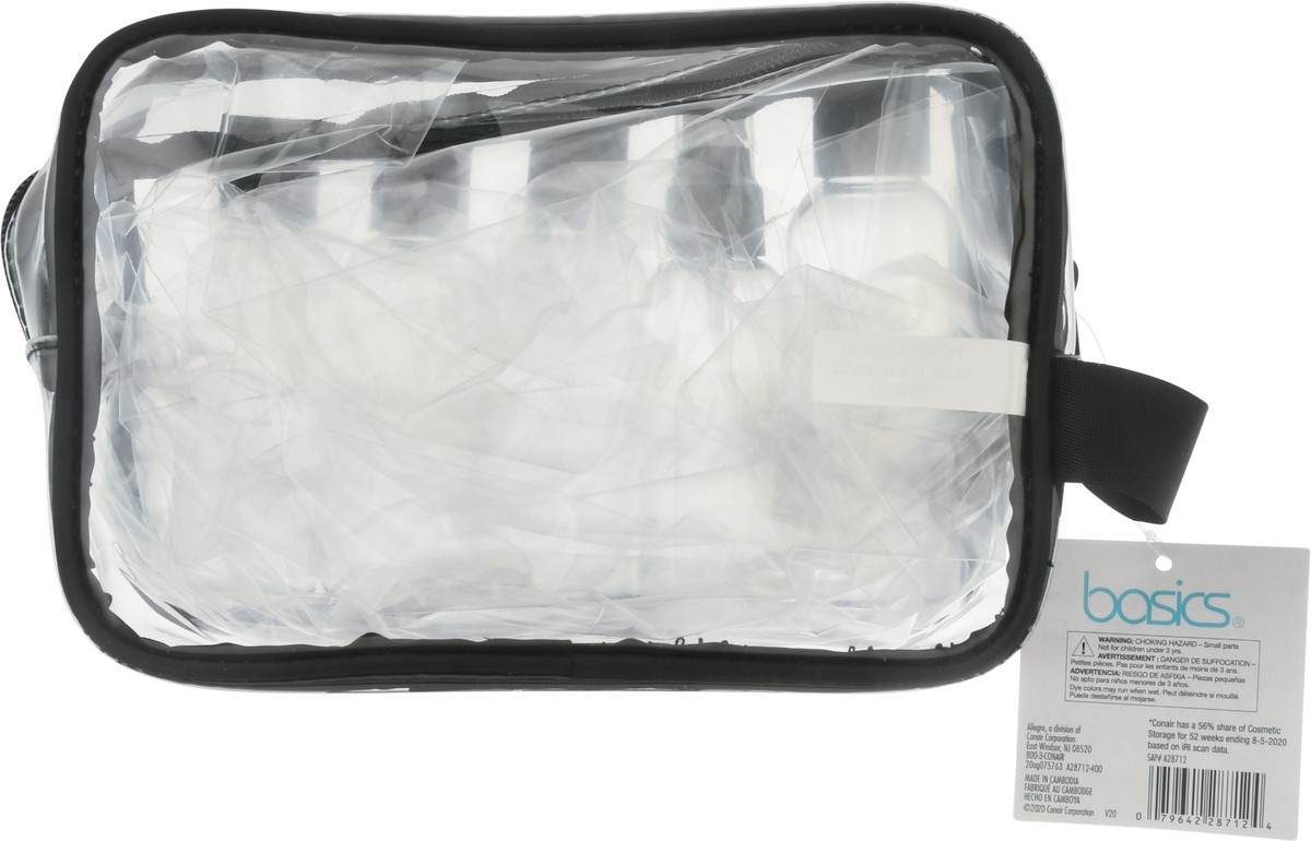 slide 8 of 9, Allegro Basics Clear Toiletry Kit with Bottles, 1 ct