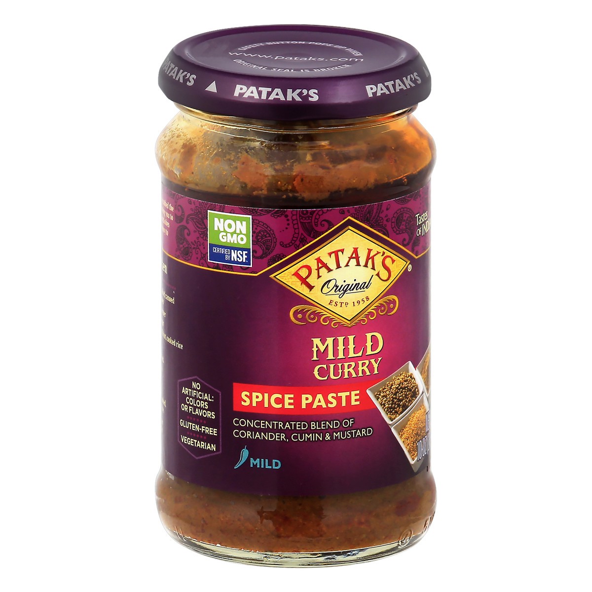 slide 7 of 13, Patak's Mild Curry Spice Paste 10 oz, 10 oz