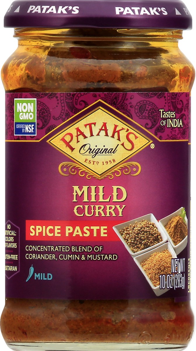 slide 5 of 13, Patak's Mild Curry Spice Paste 10 oz, 10 oz