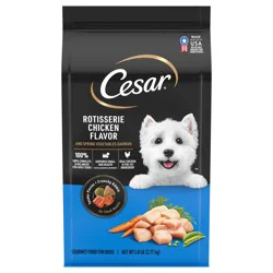 Cesar Gourmet Adult Rotisserie Chicken Flavor Food for Dogs 5.0 lb