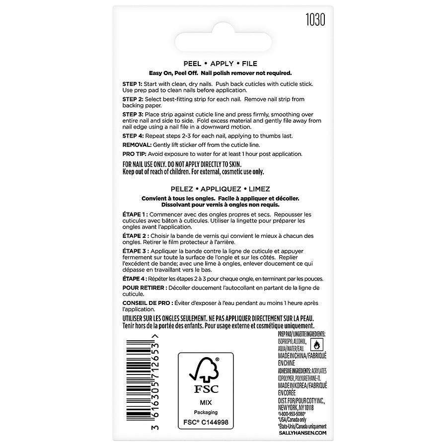 slide 4 of 5, Sally Hansen Salon Effects Nail Strips - Starlit Burst, 1 ct