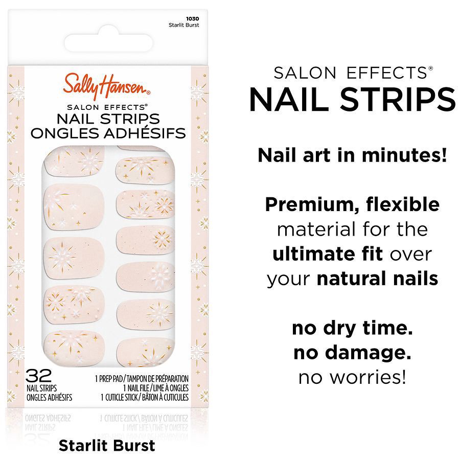 slide 2 of 5, Sally Hansen Salon Effects Nail Strips - Starlit Burst, 1 ct