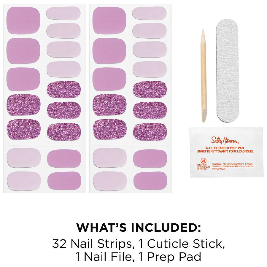 slide 4 of 5, Sally Hansen Salon Effects Nail Strips - Orchids Bloom, 1 ct
