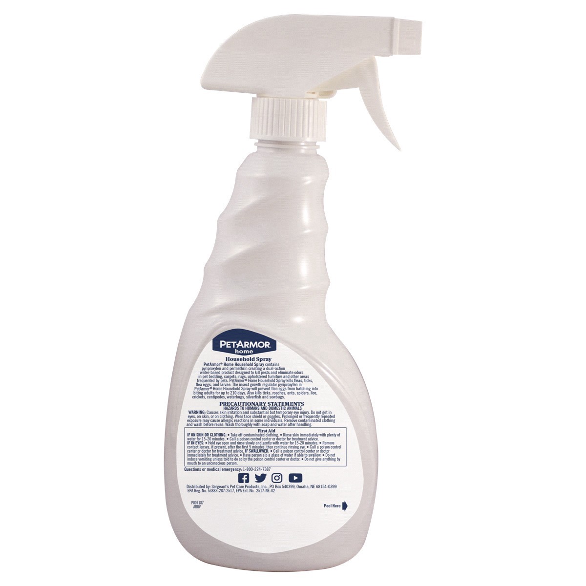 slide 3 of 5, Petarmor 24Oz Household F&T Spray, 24 fl oz