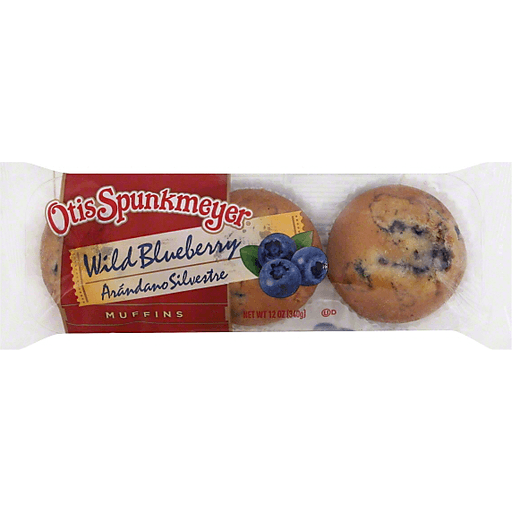 slide 1 of 1, Otis Spunkmeyer Wild Blueberry Muffins , 12 oz