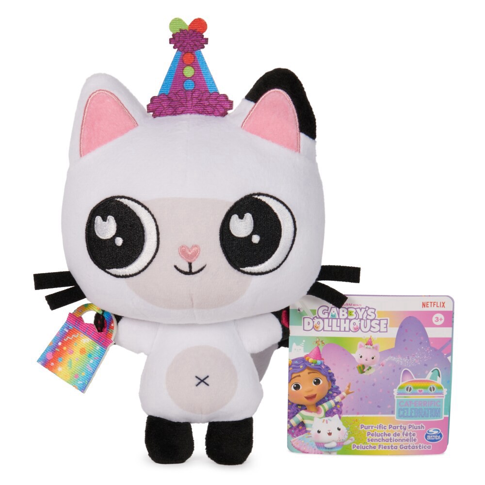 slide 1 of 6, Gabby's DollhouseCelebration Series Pandy Paws Purr-ific Party Plush, 1 ct