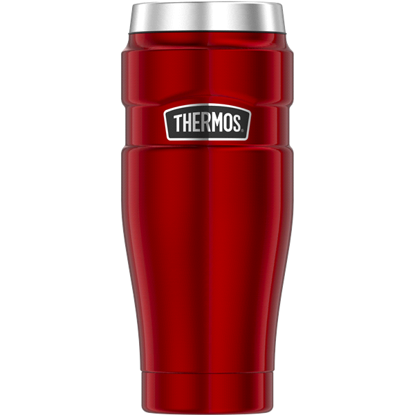 slide 1 of 1, Thermos Stainless King Vacuum Insulated Travel Tumbler - Cranberry, 16 oz