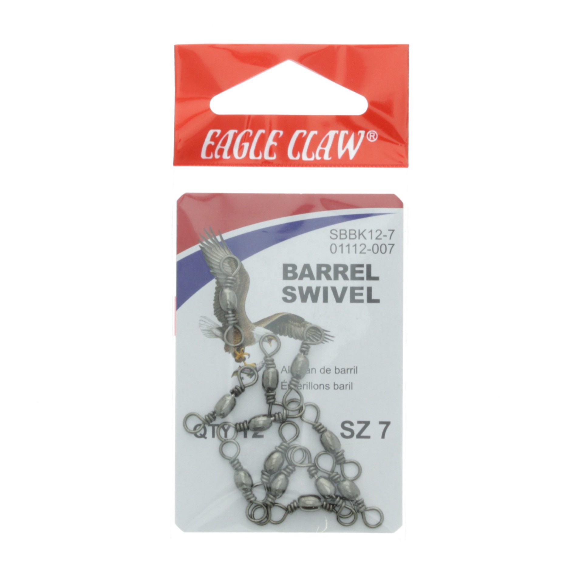 slide 1 of 1, Eagle Claw Barrel Swivels, 12 ct