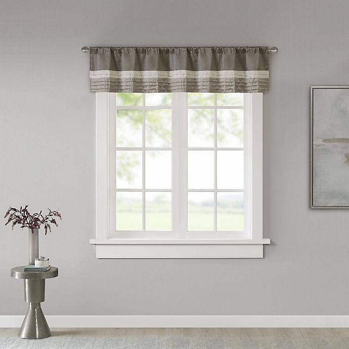 slide 1 of 6, Madison Park Amherst Window Valance - Natural, 1 ct