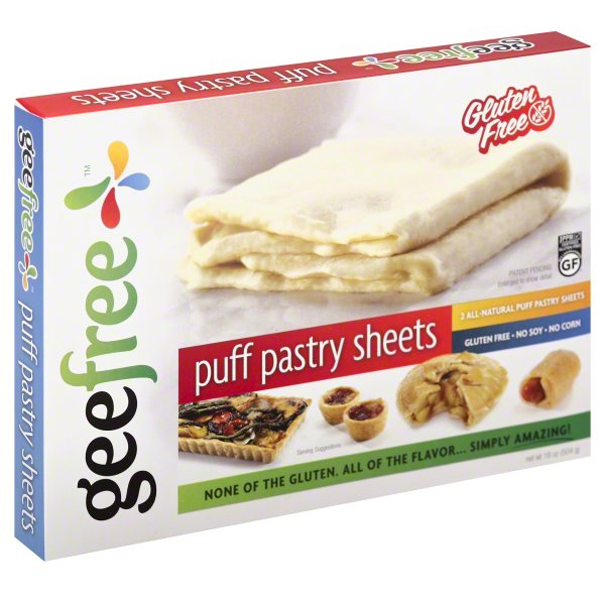 slide 1 of 1, GeeFree Puff Pastry Sheets, 2 ct