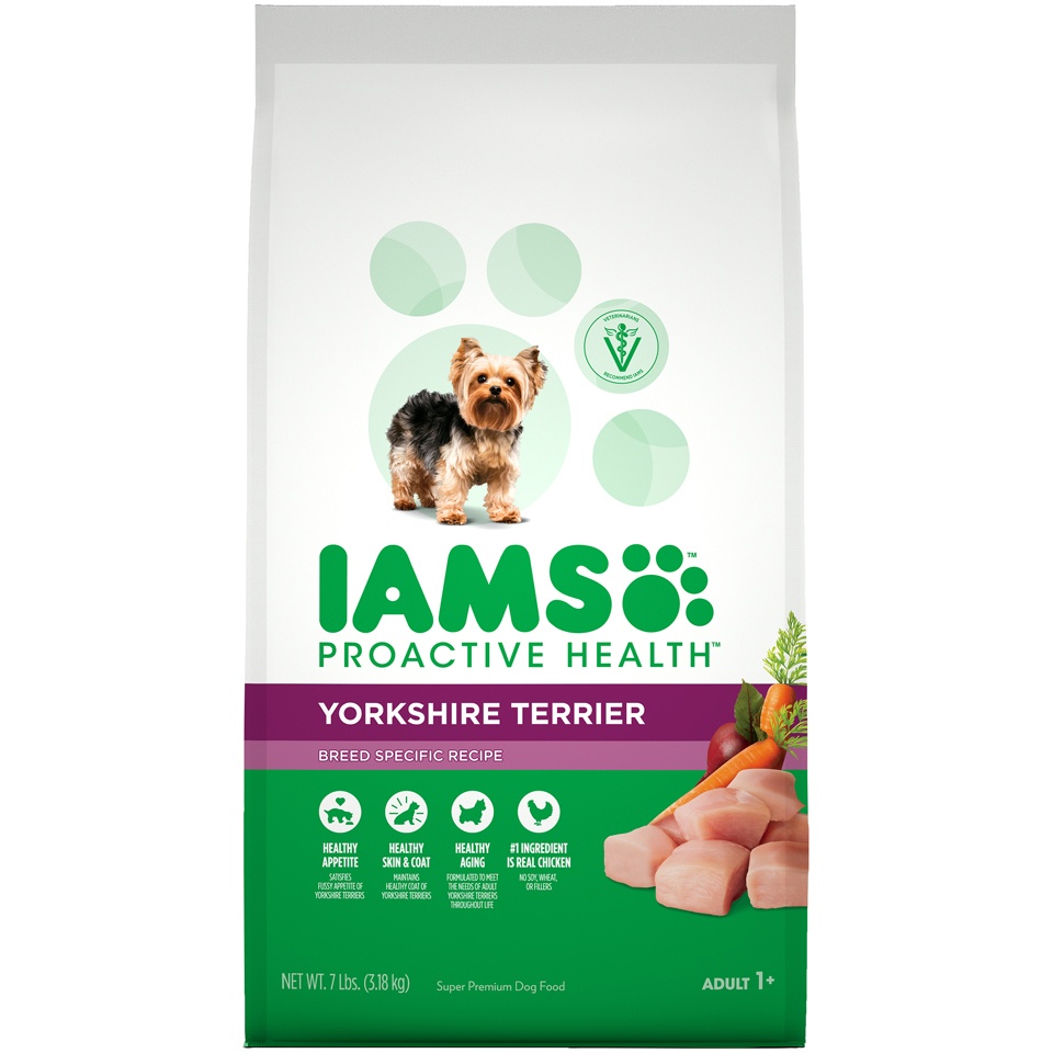 slide 1 of 1, IAMS ProActive Health Adult Yorkshire Terrier Dry Dog Food, 7 lb