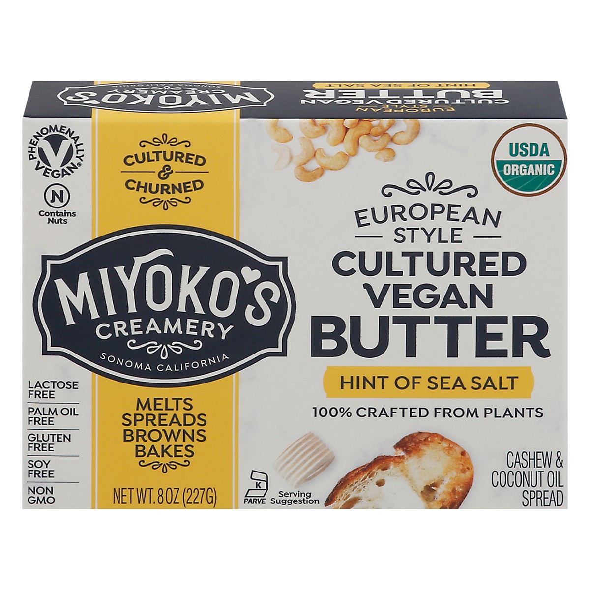 slide 1 of 99, Miyoko's Creamery European Style Cultured Vegan Butter 8 oz, 8 oz