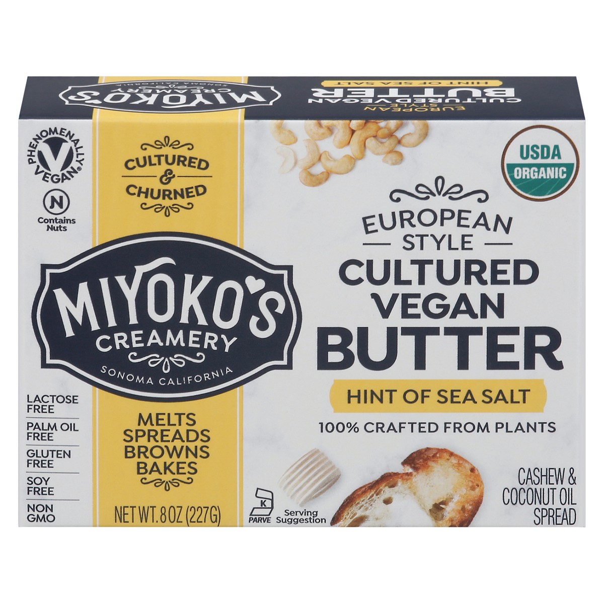 slide 1 of 99, Miyoko's Organic Cultured Vegan Butter, 8 oz