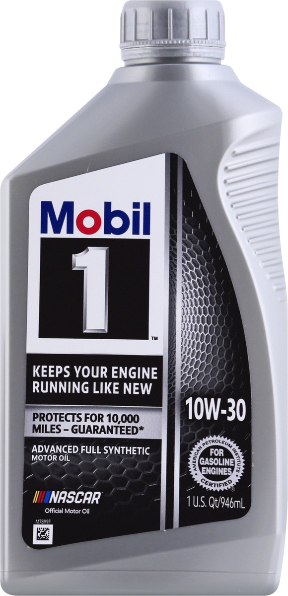 slide 2 of 9, Mobil 1 10W-30 Advanced Full Synthetic Motor Oil 1 qt, 1 qt