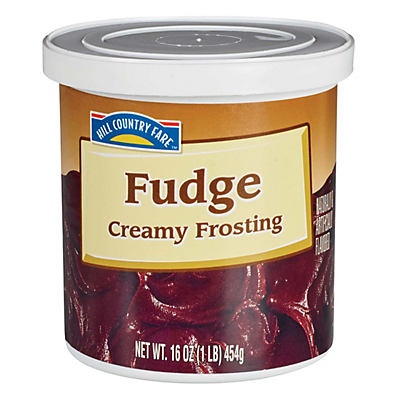 slide 1 of 1, Hill Country Fare Creamy Fudge Frosting, 16 oz