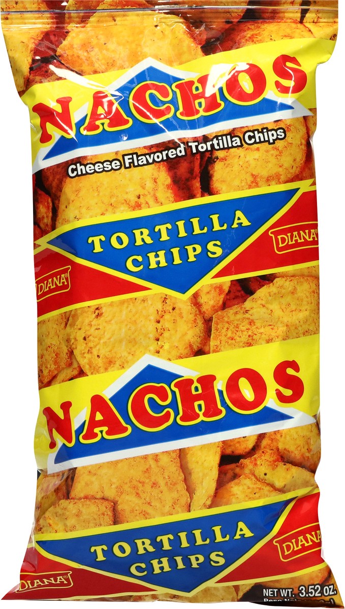 slide 10 of 14, Diana Nachos Cheese Flavored Tortilla Chips 3.52 oz, 3.52 oz