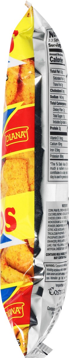 slide 8 of 14, Diana Nachos Cheese Flavored Tortilla Chips 3.52 oz, 3.52 oz