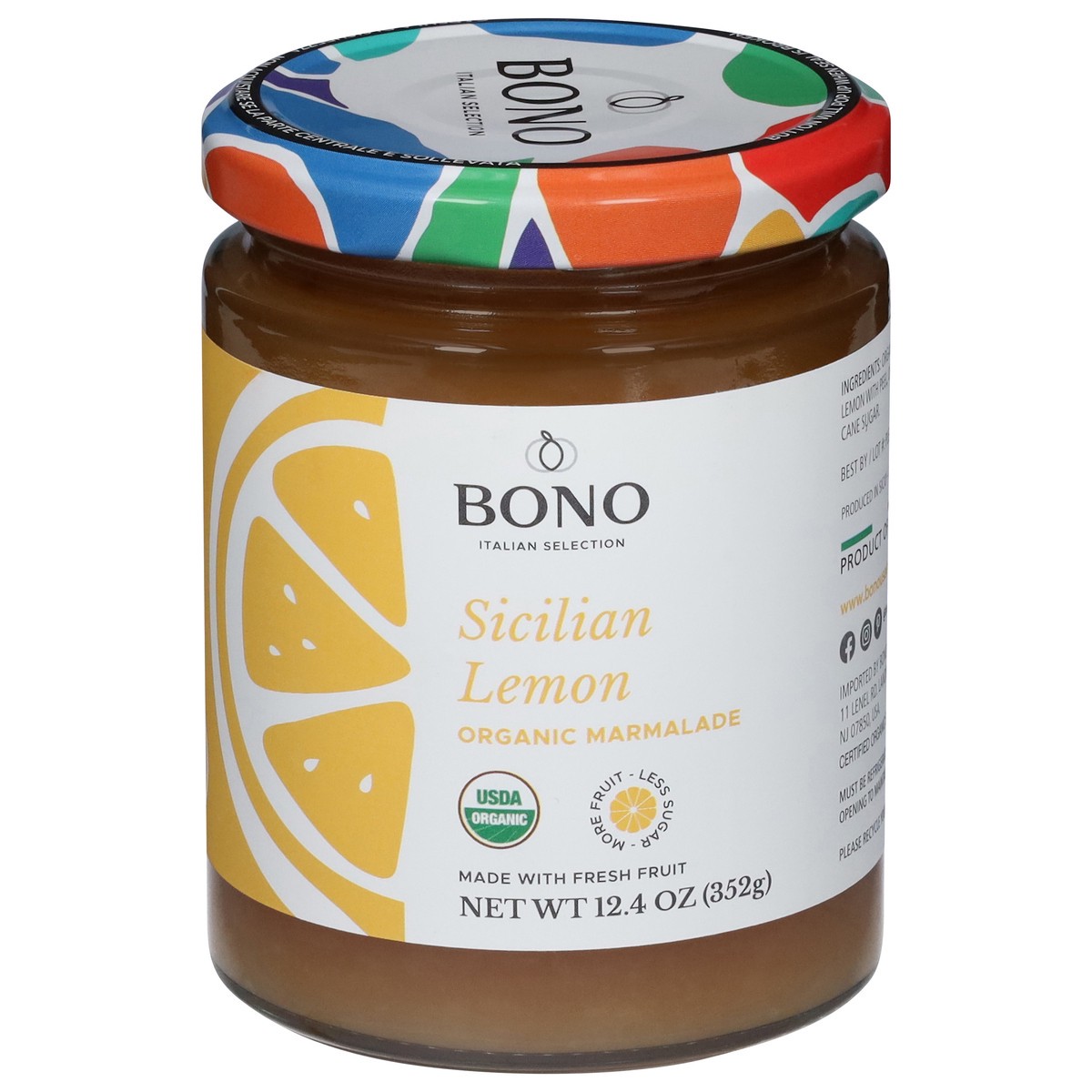 slide 10 of 13, Bono Organic Sicilian Lemon Marmalade 12.4 oz, 12.4 oz