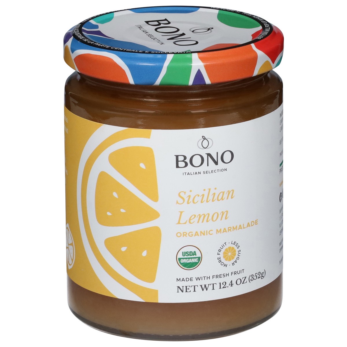 slide 11 of 13, Bono Organic Sicilian Lemon Marmalade 12.4 oz, 12.4 oz