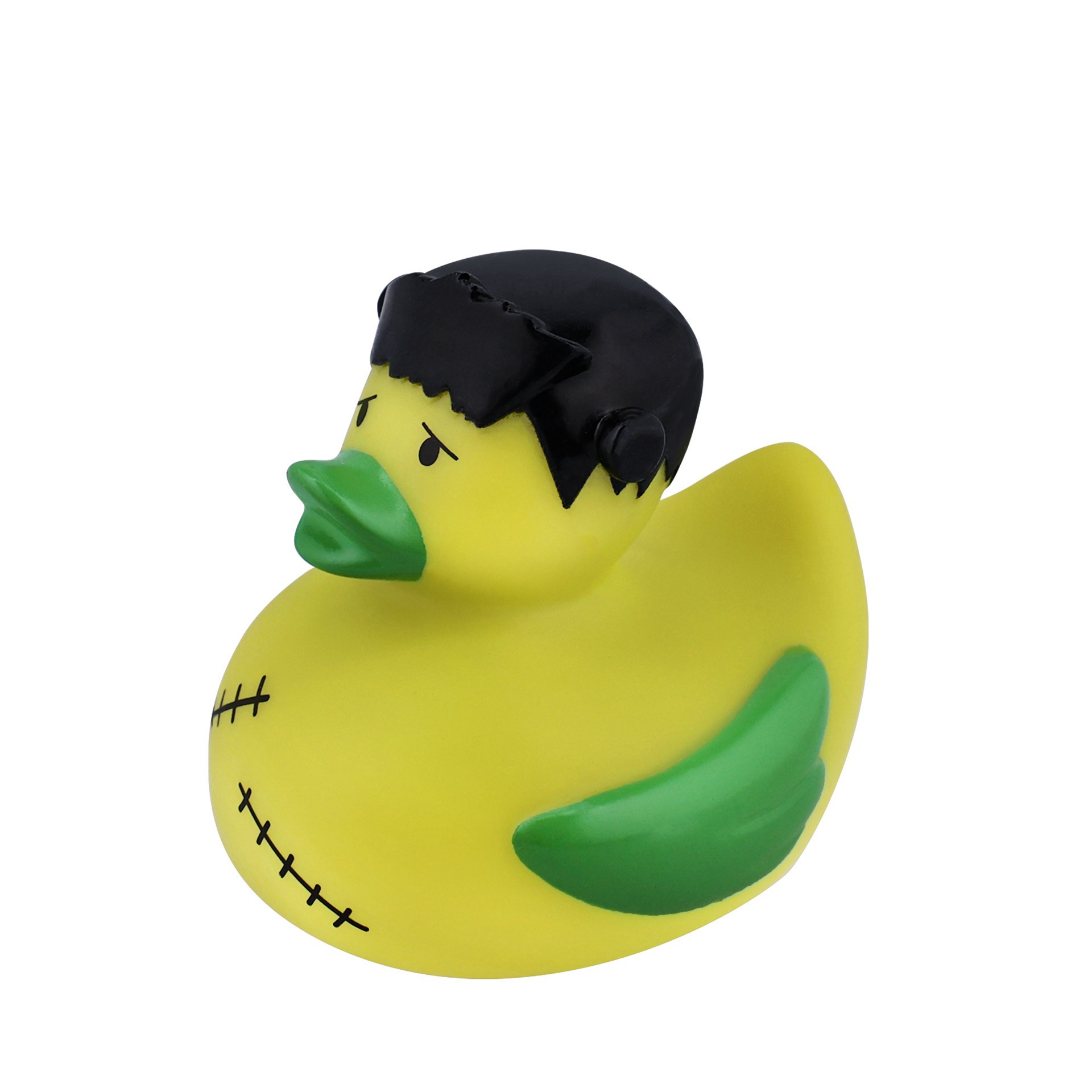 slide 2 of 3, 3.75" Frankenstein's Monster Rubber Duck By Creatology, 3.65 in x 3 in x 3.6 in