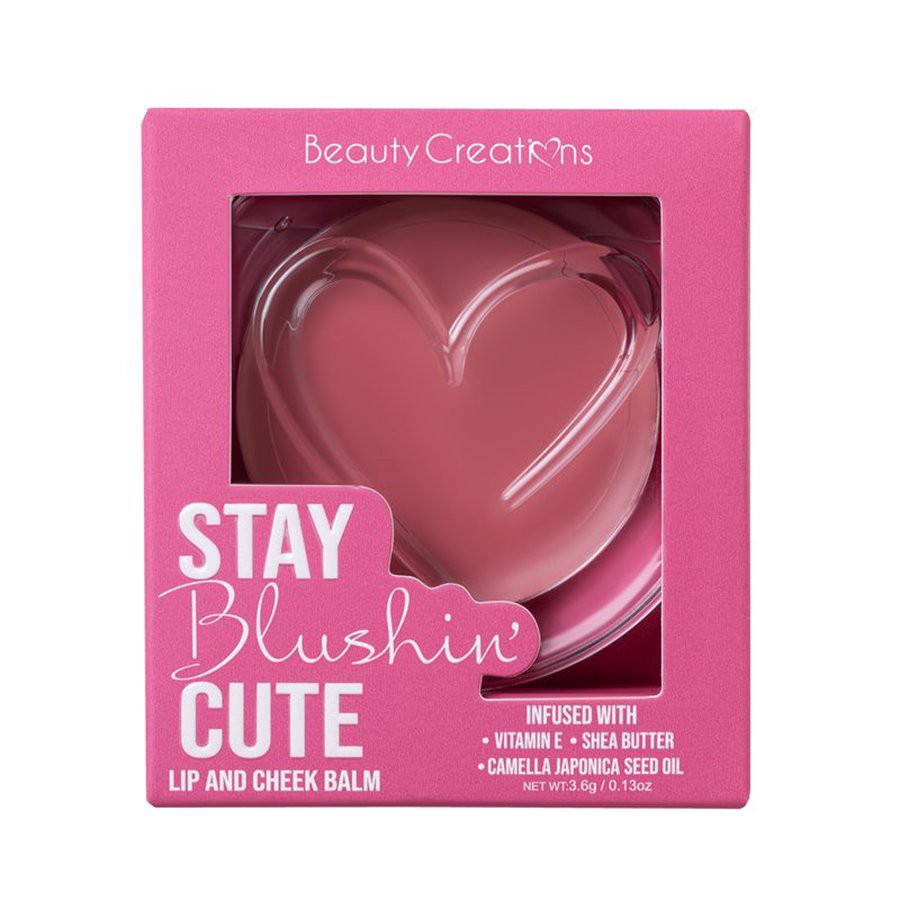 slide 1 of 1, Beauty Creations Stay Blushin' Cute Lip & Cheek Balm - She's Got It, 0.13 oz