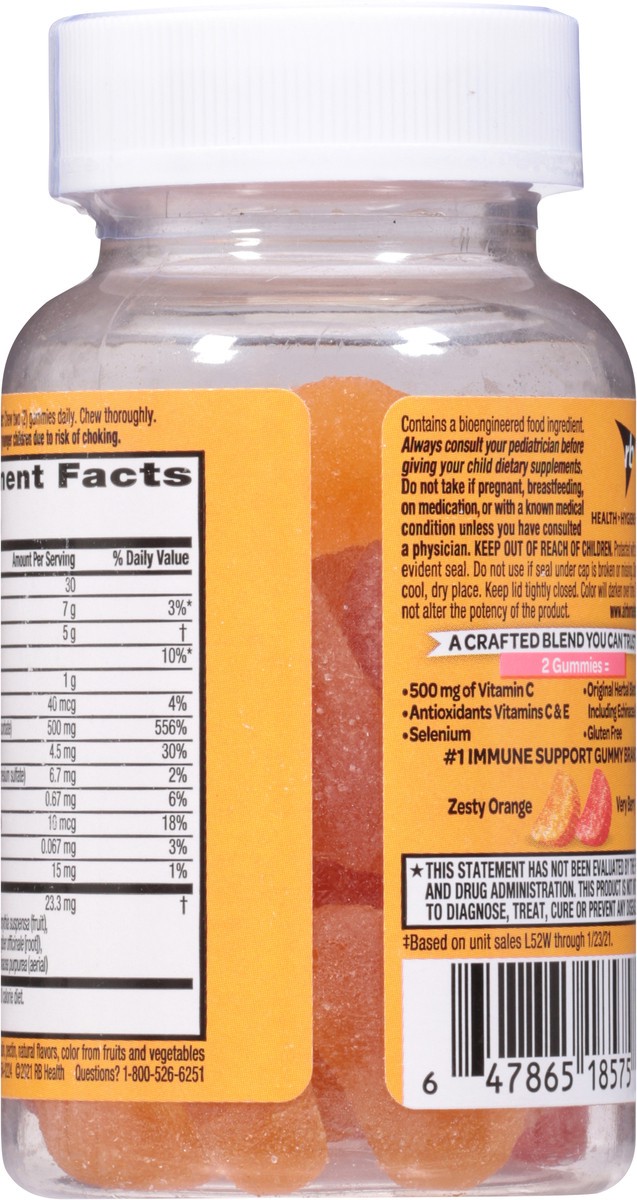 slide 5 of 9, Airborne Kids Assorted Fruit Flavored Gummies, 21 count - 500mg of Vitamin C and Minerals & Herbs Immune Support (Packaging May Vary), 21 ct