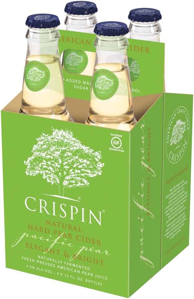 slide 1 of 1, Crispin Pacific Pear Hard Pear Cider, 4 ct; 12 fl oz