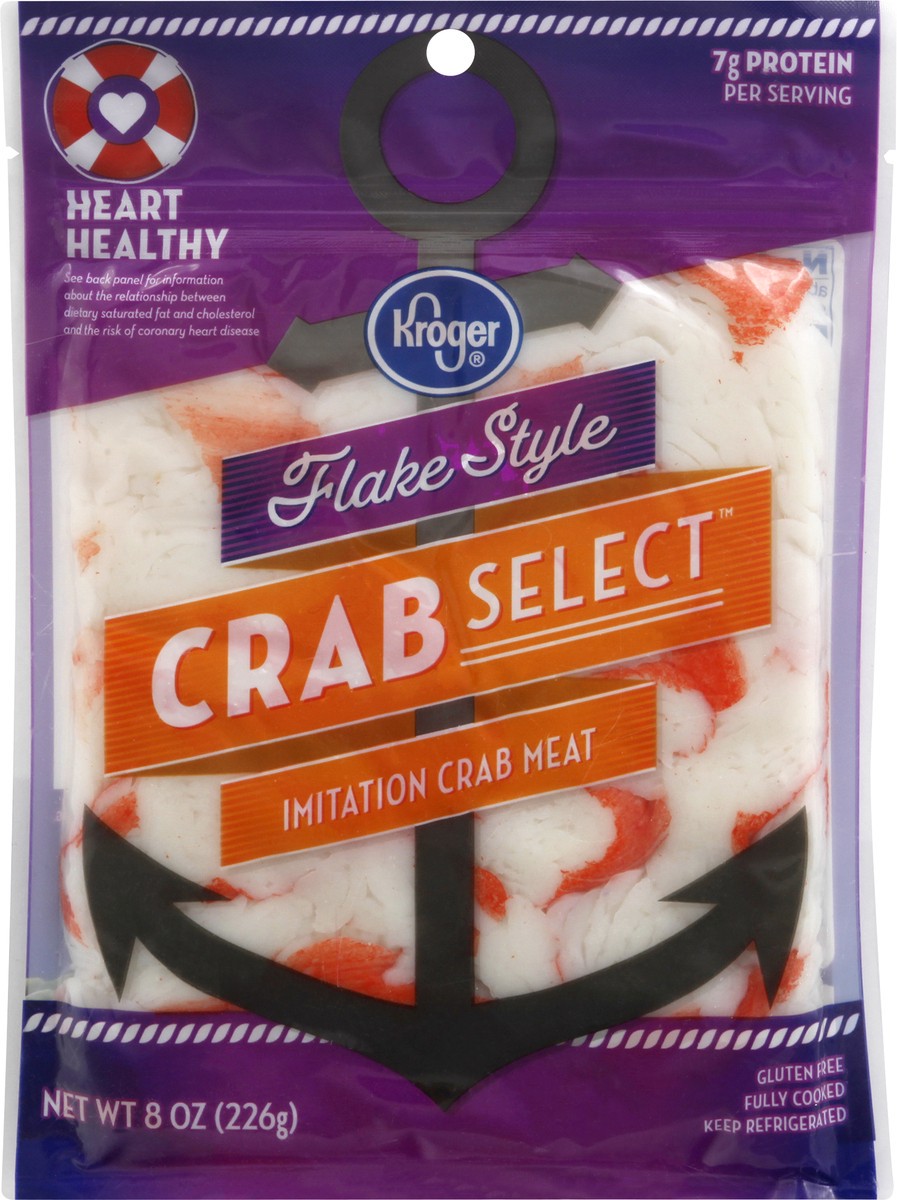 slide 1 of 12, Kroger Imitation Crab Flakes, 8 oz