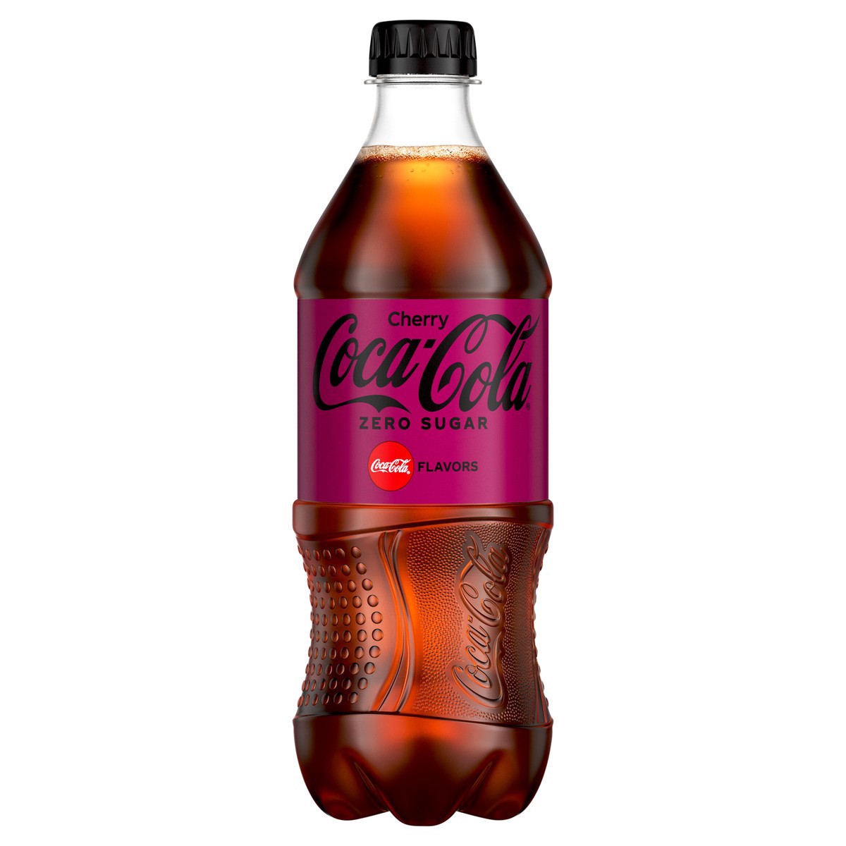 slide 1 of 7, Cherry Coke Zero Sugar, 20 fl oz