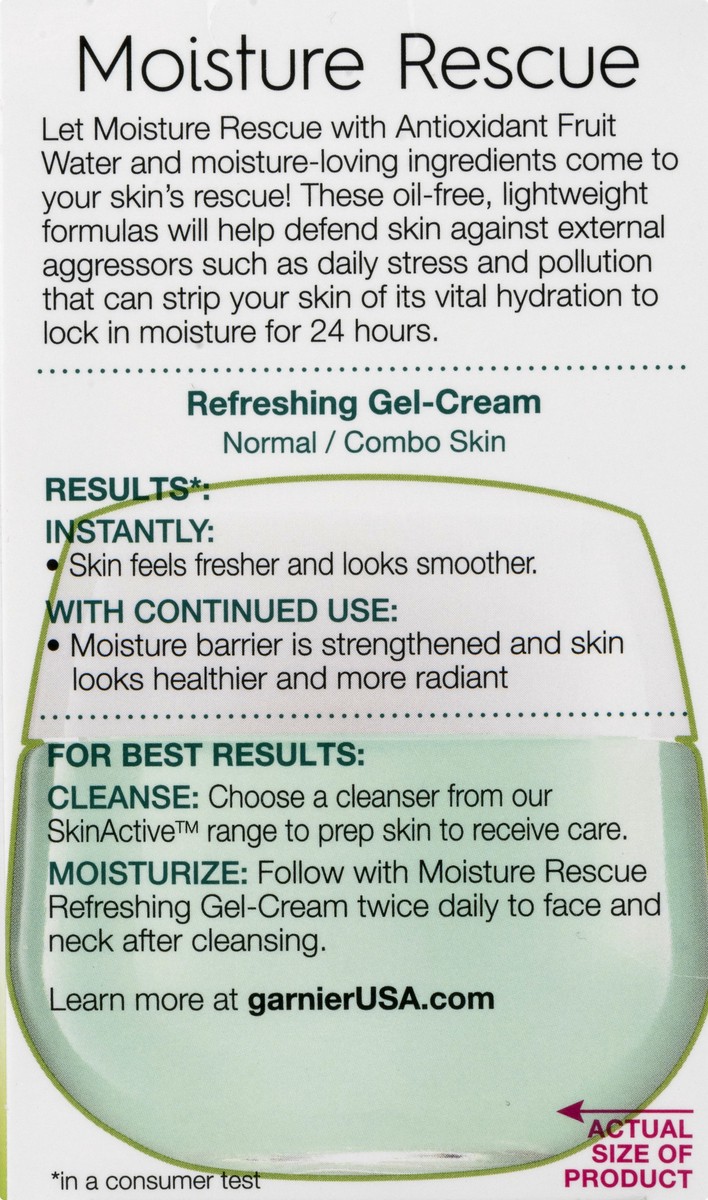 slide 5 of 9, Garnier SKINACTIVE Moisture Rescue Refreshing Gel-Cream, 1.7 oz