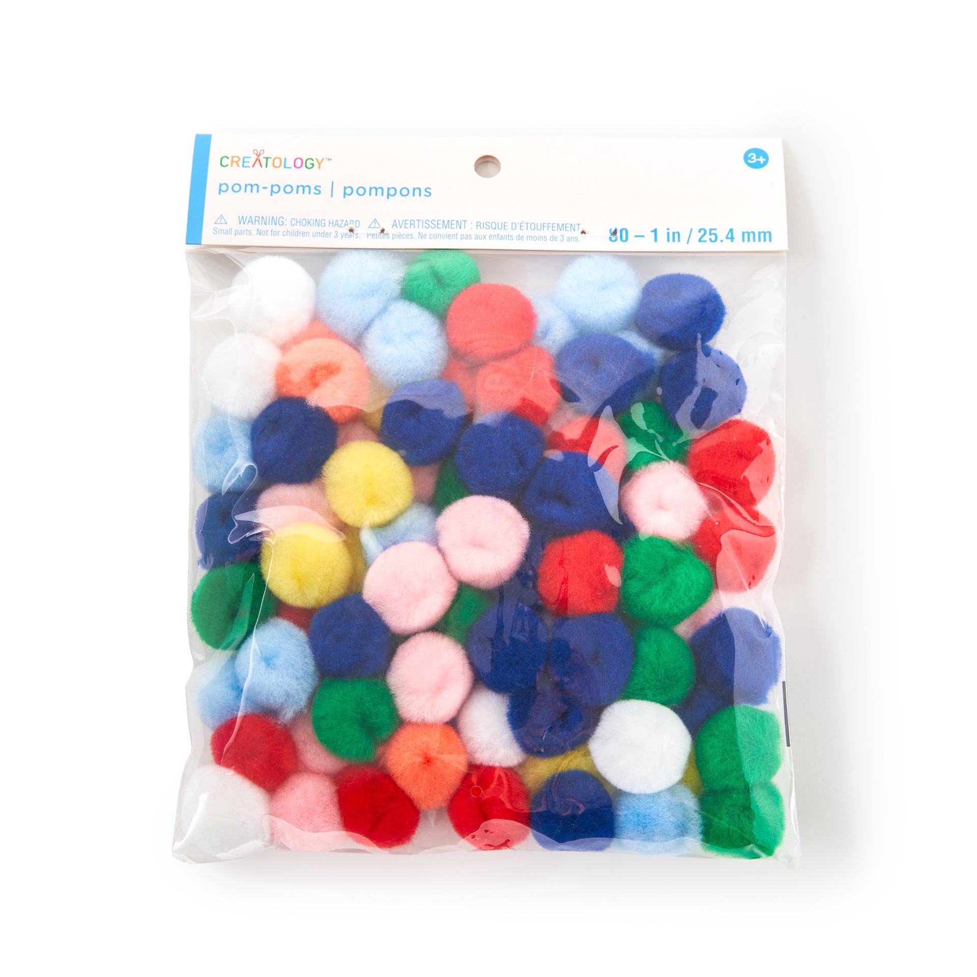 slide 2 of 3, Multicolor Pom Pom Value Pack By Creatology, 1 in