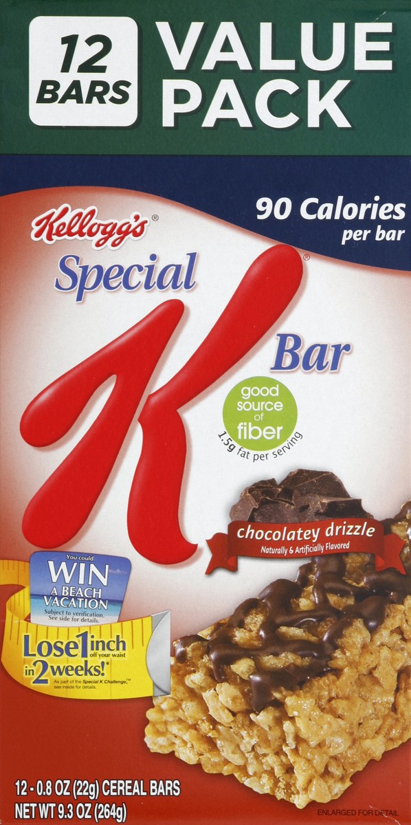slide 5 of 6, Kellogg's Special K Chocolatey Drizzle Cereal Bars, 12 ct; 9.3 oz