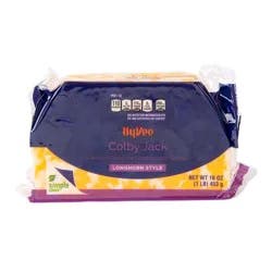 Hy-vee Colby Jack A Blend Of Colby And Monterey Jack Longhorn Style Cheeses