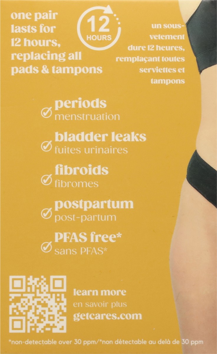 slide 2 of 13, Revol Cares Black Bikini Brief XSM/SM 1 ea, 1 ct