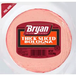 Bryan Thick Sliced Bologna Deli Lunch Meat, 12 oz