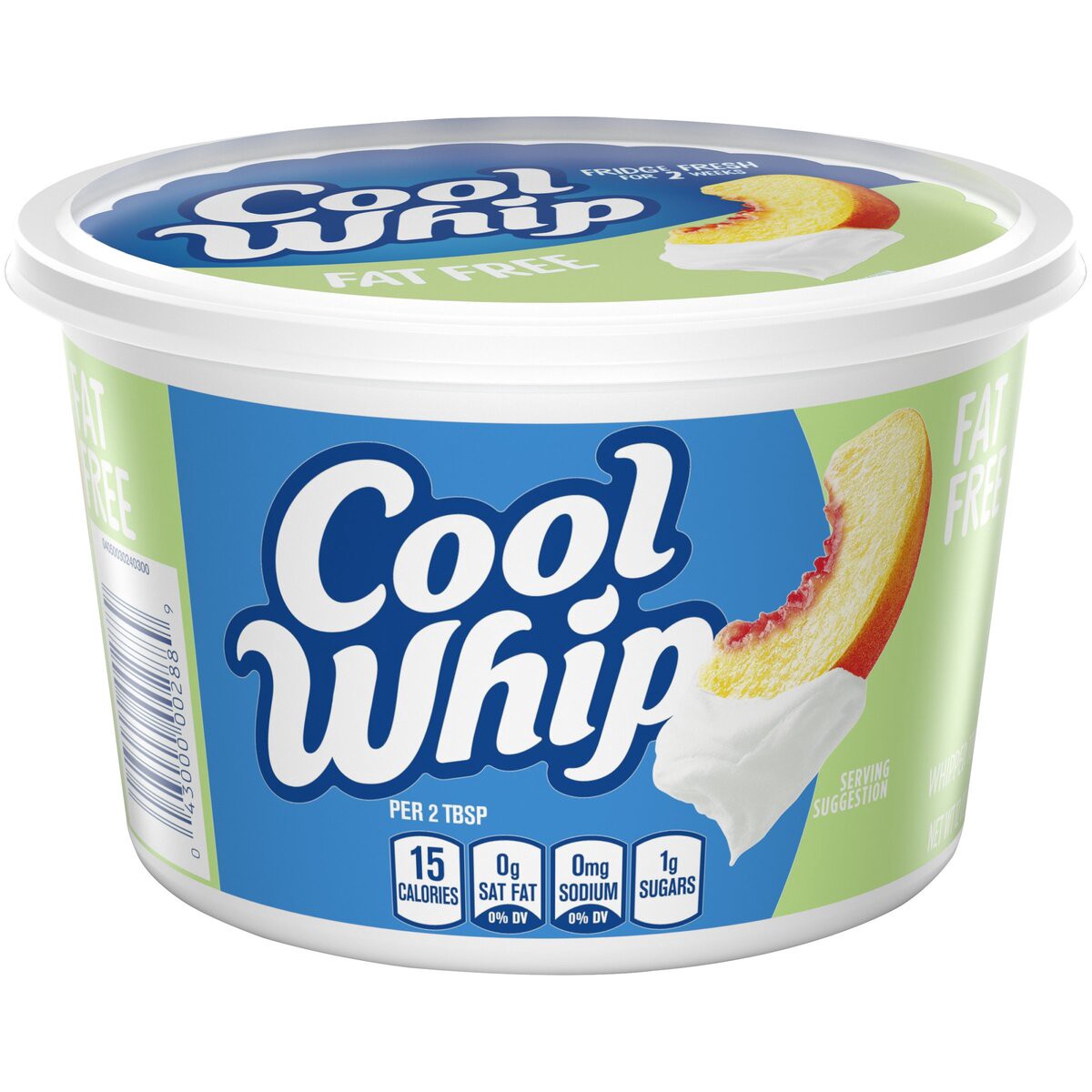 slide 4 of 9, Cool Whip Fat Free Whipped Topping Tub, 12 oz