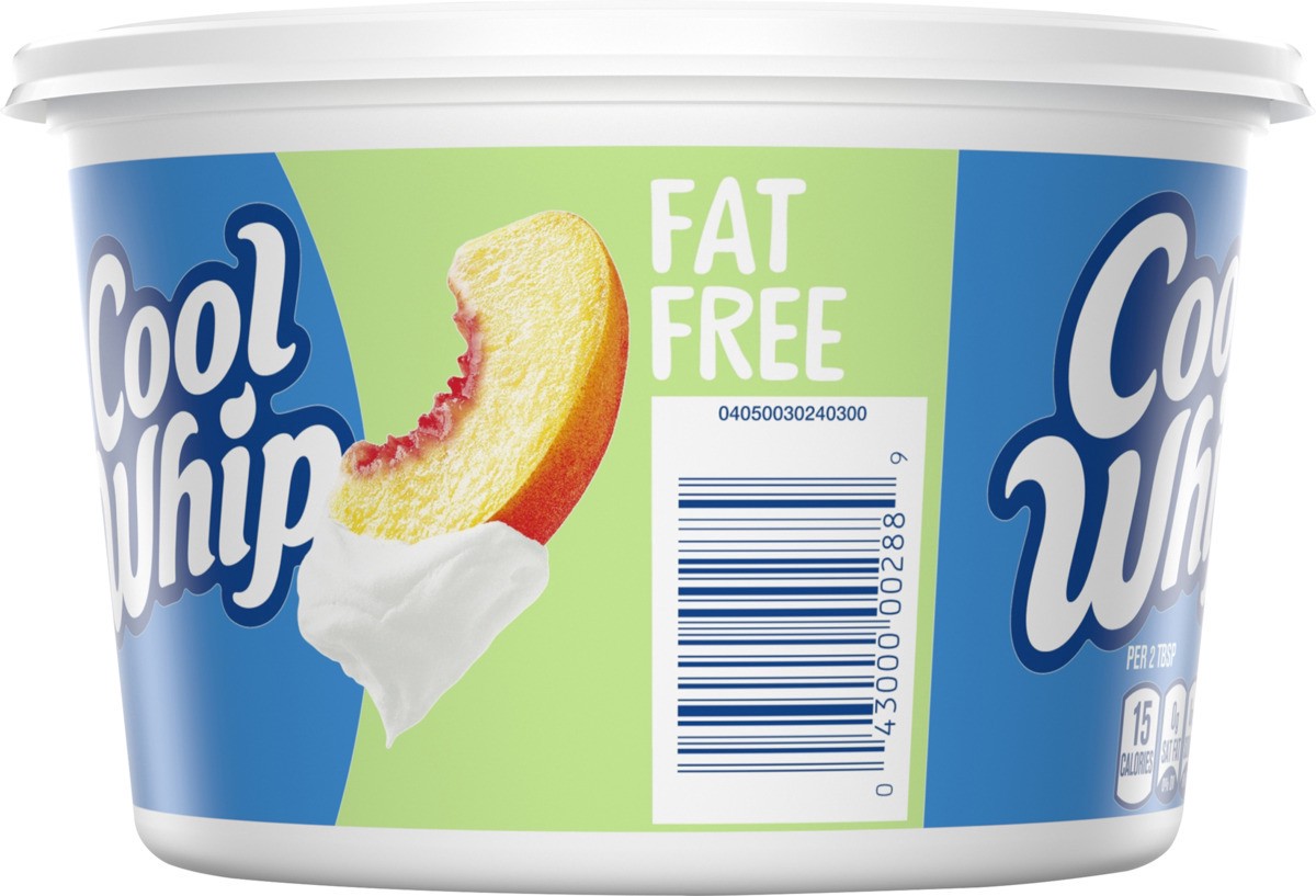 slide 9 of 9, Cool Whip Fat Free Whipped Topping Tub, 12 oz