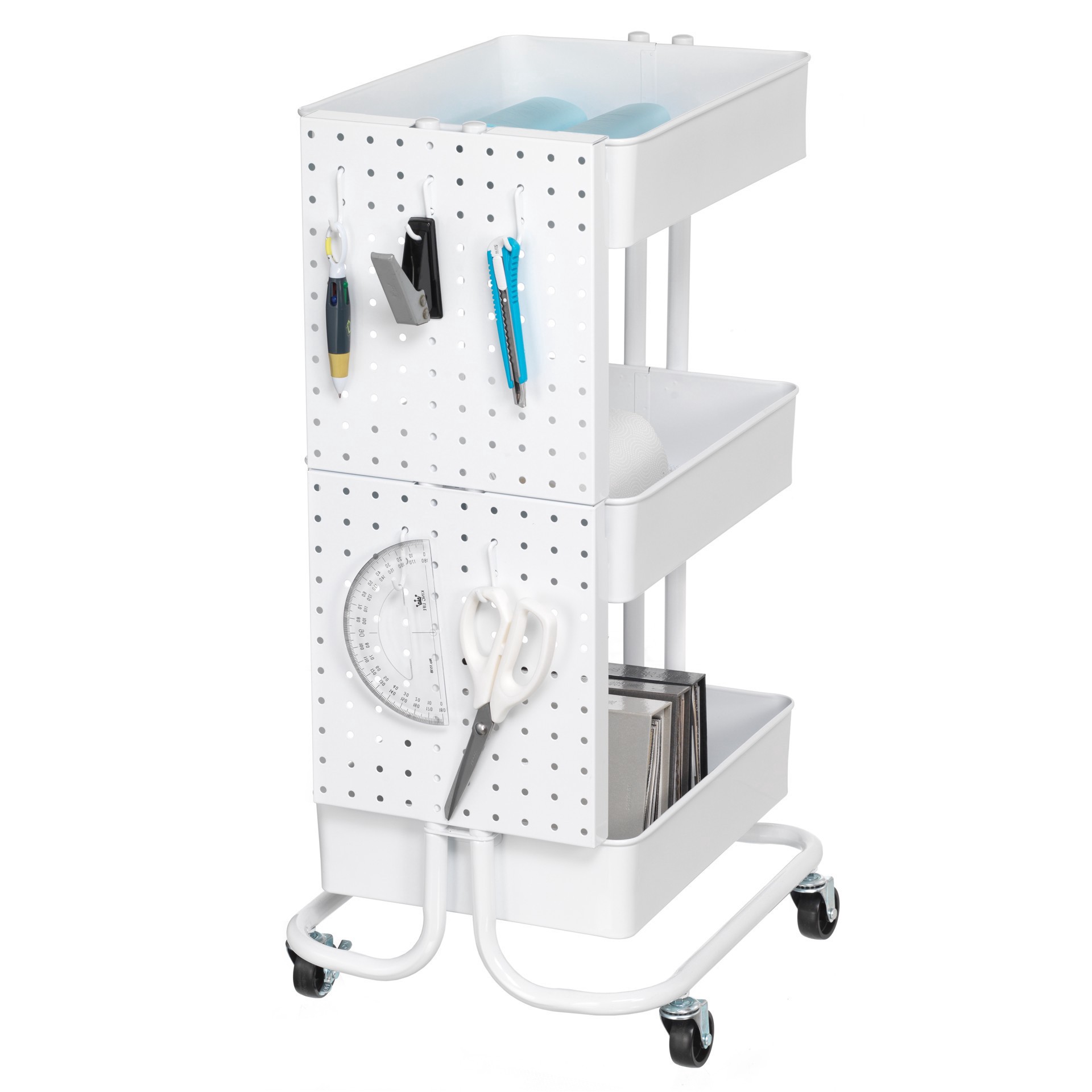 slide 5 of 6, Lexington Cart Pegboards By Simply Tidy, 9.8 in x 11 in