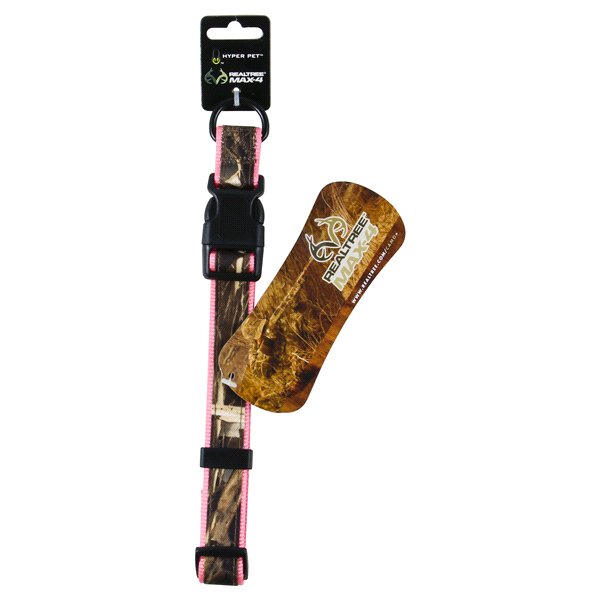 slide 1 of 1, Hyper Pet Realtree Max-4 Adjustable Dog Collar, Pink Camo, Large, LG