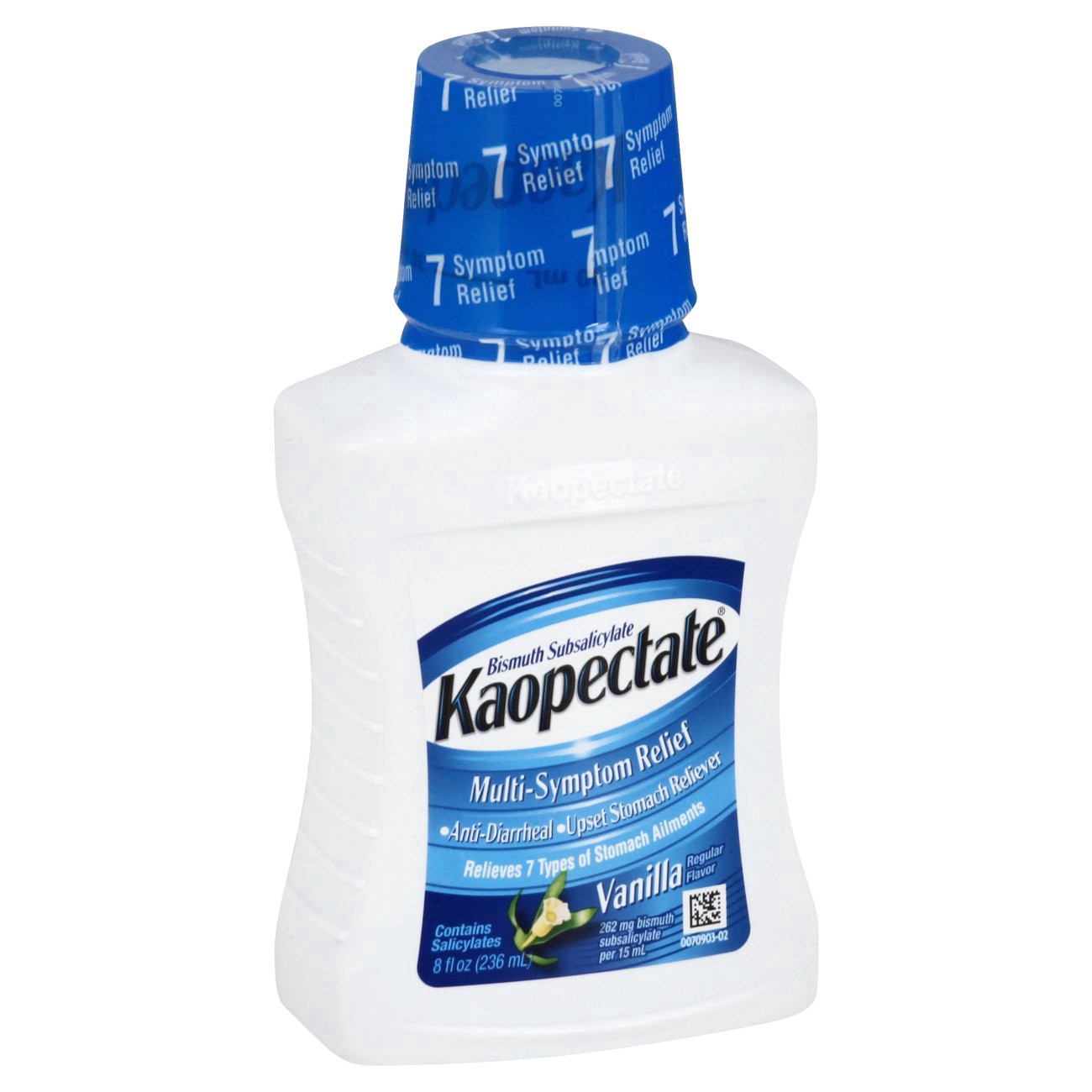 slide 1 of 1, Kaopectate Vanilla Flavor Diarrhea & Upset Stomach 8 fl oz Bottle, 8 fl oz